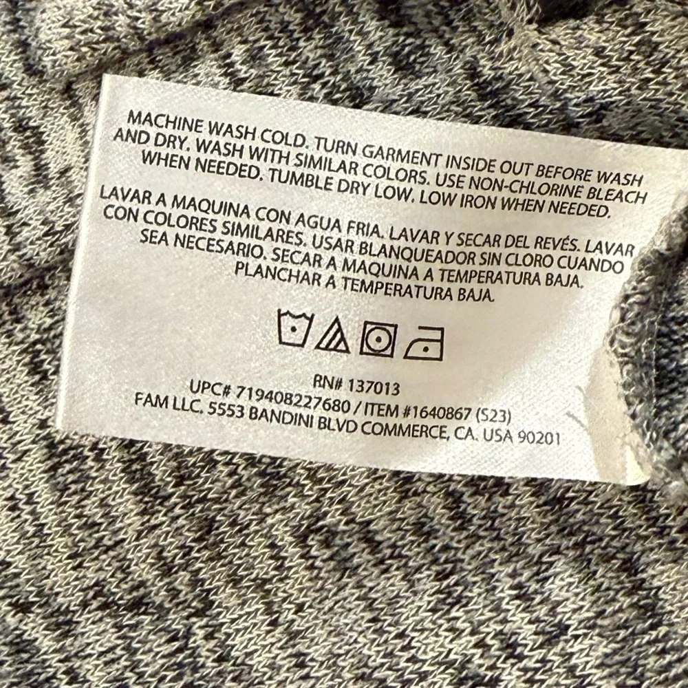 Banana Republic V-neck Black White Marled Lightweight Womens Sweater Small